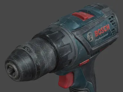 Bosch GSR Screwdriver Raw Scan 3D model