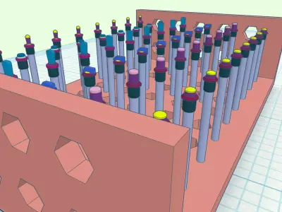 Interior switches for model cars - trucks and others Free 3D print model