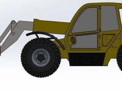 Telescopic forklift  3D model