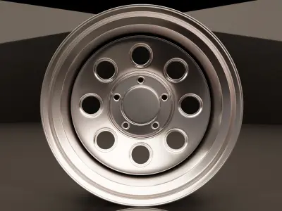 muscle car rims 3D model