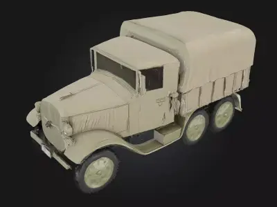 Vintage Truck Classic  Timeless Utility with Retro Flair 3D model