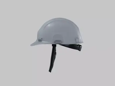 Safety Helmet Low-poly 3D model order