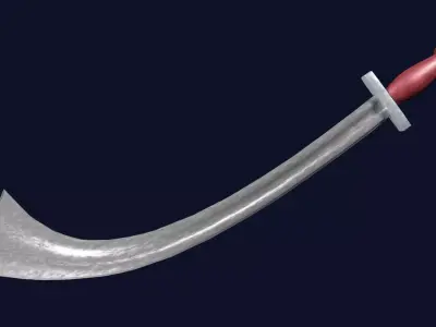 Khora sword with Xyphos handle Low-poly 3D model