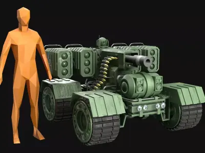 303-12-UGV Concept-3-Clean 3D Model Pack
