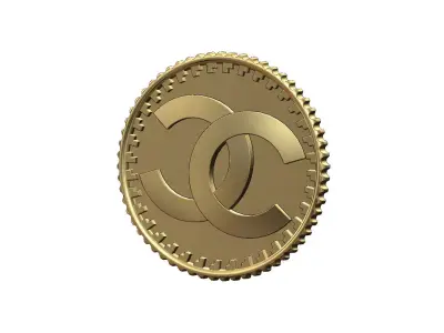 CC fashion brand coin 3D print model