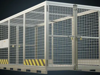 Cage 3A Low-poly 3D model