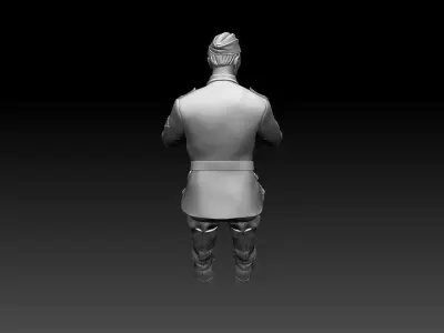 german driver soldier 3D print model buy
