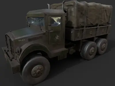 Truck army 3D model