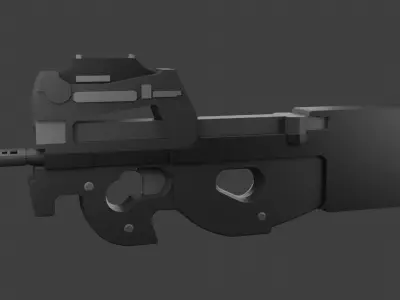 Simple P90 Free 3D model