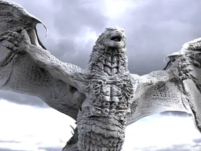 Drake God Lizard 2 3D model