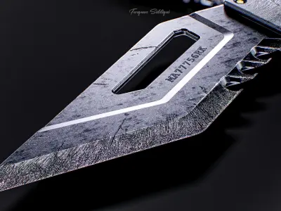 Knife Stylized  Low-poly 3D model