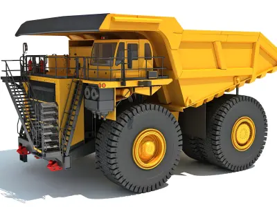 Off Highway Mining Dump Truck 3D model