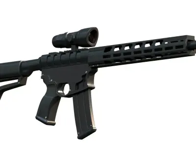 AR 15 Rifle  3D model