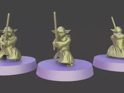 Star wars legion master yoda 3D print model