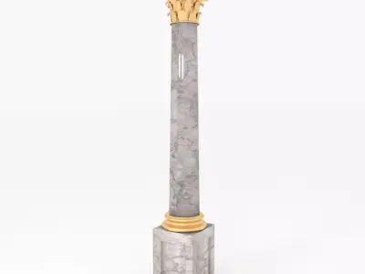 Gold Coloumn 3D model