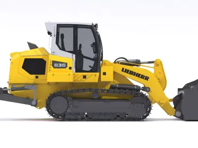 Liebherr LR 636 Litronic Crawler Loader 3D model