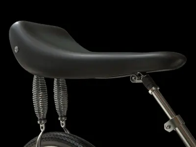 Vintage bicycle PBR 3D model