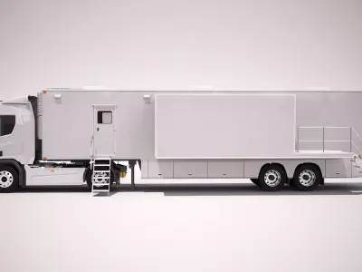 Generic Mobile Office Truck 3D model