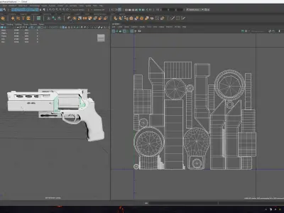  FIREARM FOR LOW POLY GAME Low-poly 3D model