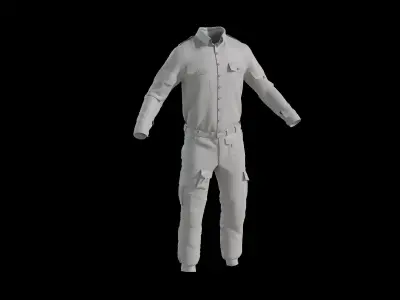 Military Uniform middle east Camouflage 3D model