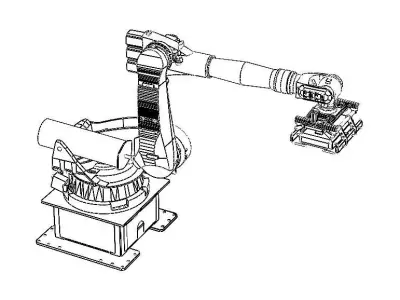 KUKA Robot KR 210-2K W Gripper Free 3D model