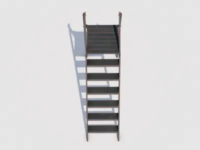 ladder 02 Low-poly 3D model