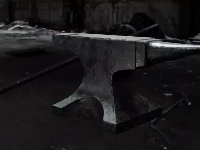 Anvil in warehouse Free 3D model