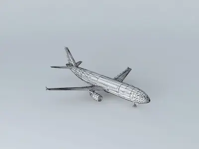 Template Airbus A300 600 REDUX Free 3D model