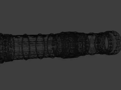 Sahi Cannon ottoman cannon Low-poly 3D model