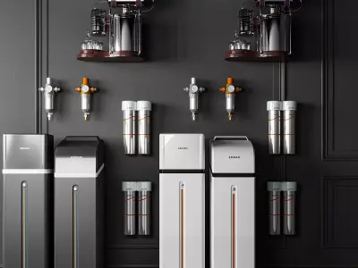 Water purifier filter purification 3D model 3D model