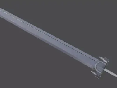 Guts sword from Berserk Low-poly 3D model purchase