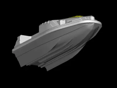 Ship for the introduction of bait 3D model