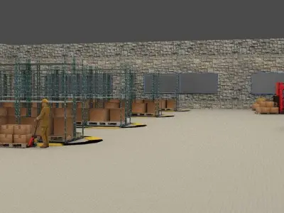  warehousing 3D model