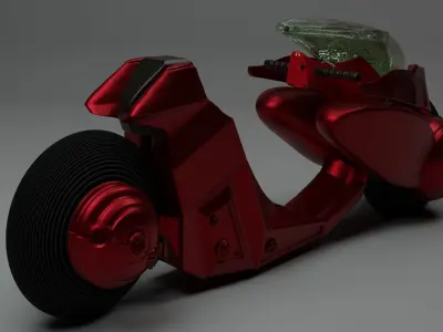 Akira Motorcycle Low-poly 3D model purchase