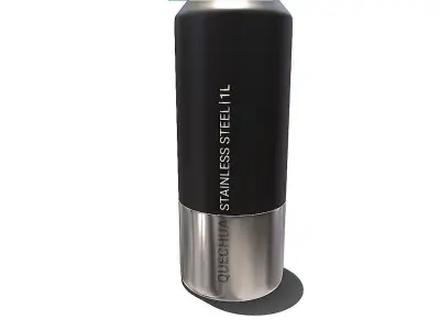 Stainless Steel Water Bottle 3D model purchase