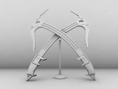 Axe Ice Climbing 3D model