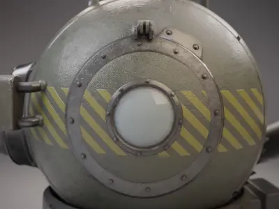 Sci-fi Tank 4K Texture 3D model