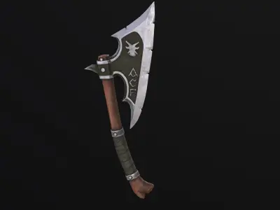 Axe Ironjaw Low-poly 3D model