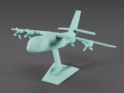 AN-70 plane 3D print model