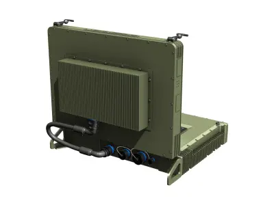 Rugged Military outdoor laptop 3D model