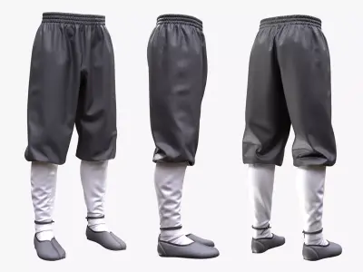 Pants 270 - All MH Bodies - UE5 Skeletons - Rigged Low-poly 3D model