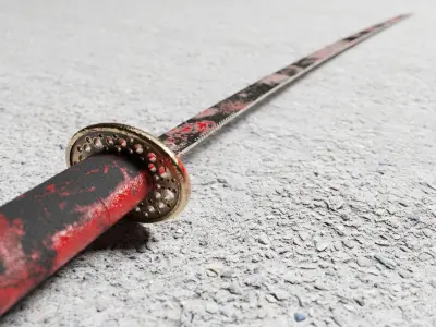 Katana Sword Used 3D model