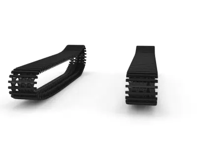 Tank Tracks 3D model