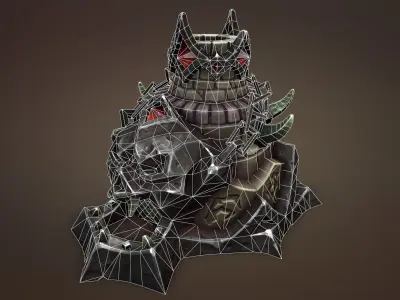 Undead forge Low-poly 3D model