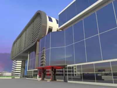 Modern Building Free 3D model