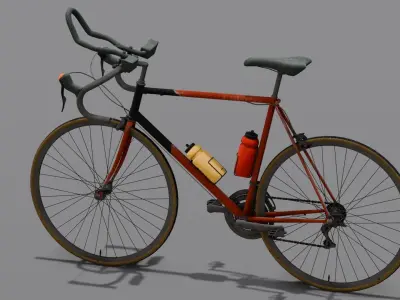Bicycle 3D Model Low-poly 3D model