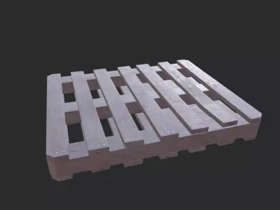 Euro Pallet 02 Low-poly 3D model