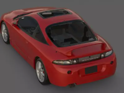 1995 Honda Integra Type R 3D Model  The FWD Perfection  3D model