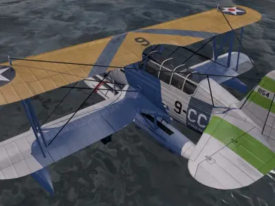 Curtiss SOC-3 Seagull 3D model