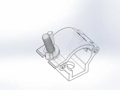 Clamp for pipe 18-20 mm  10 kg 3D model